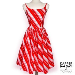 Tatyana Dapper Day Candy Stripe Peppermint Dress